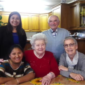 In visita ai padrini di Martita e Paulina